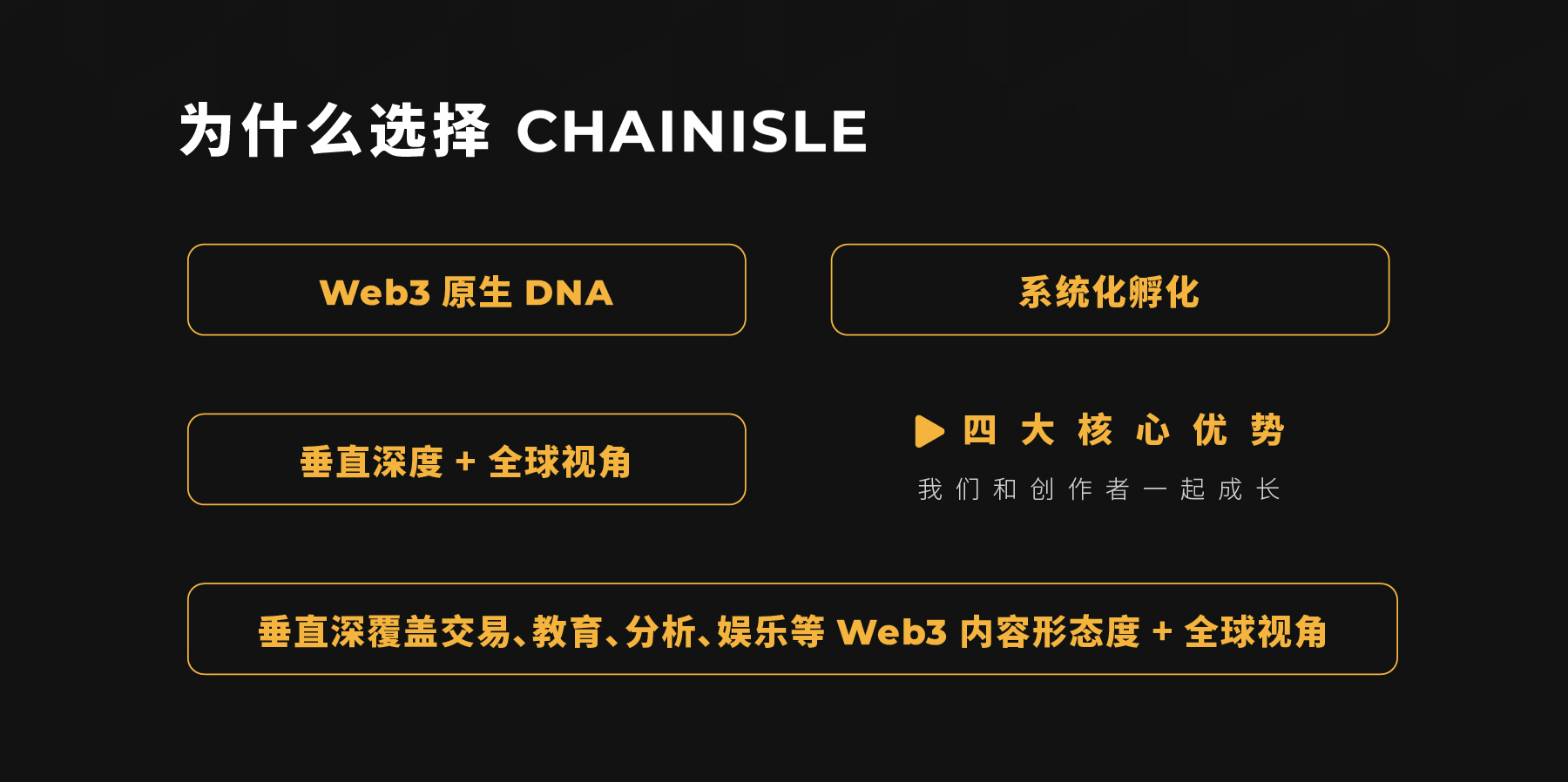 Why Choose CHAINISLE